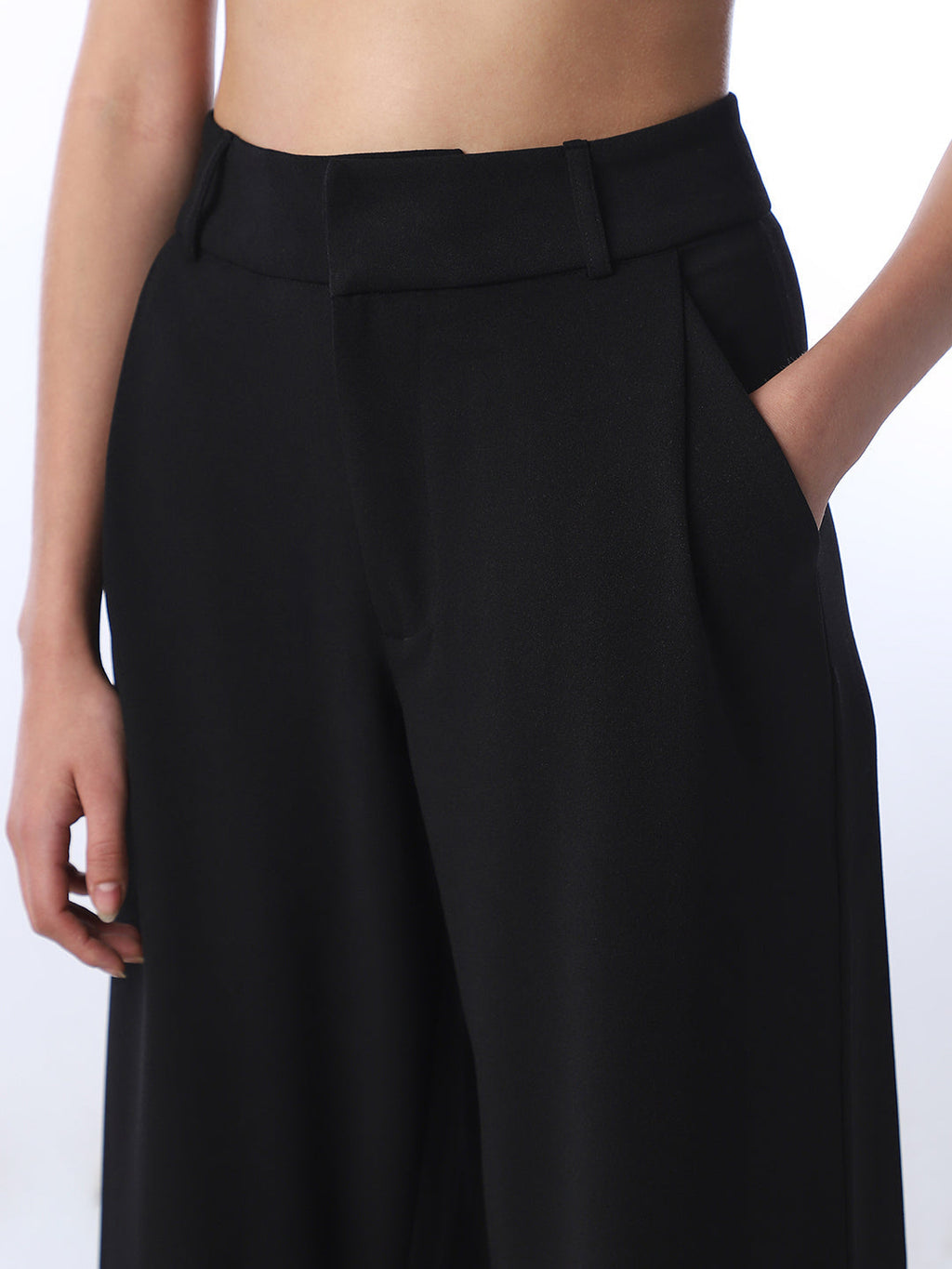 Tailored Wide Leg Pants