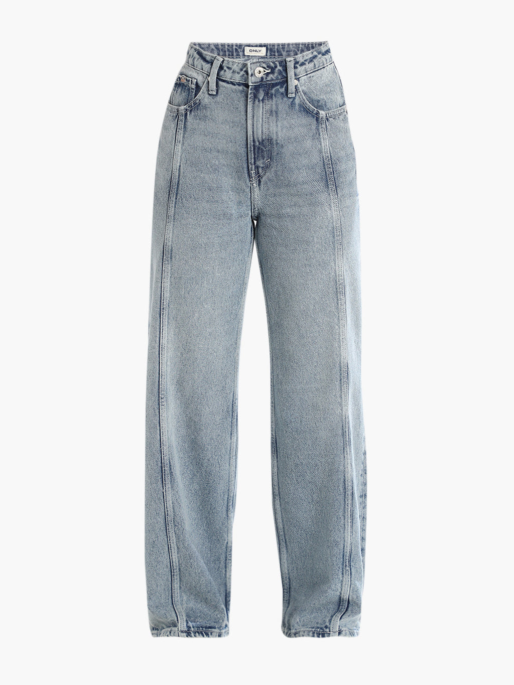 Light Blue Distressed Wide Leg Jeans