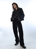 High Rise Straight Fit Jeans