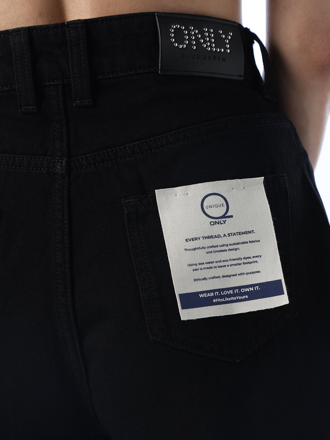High Rise Straight Fit Jeans