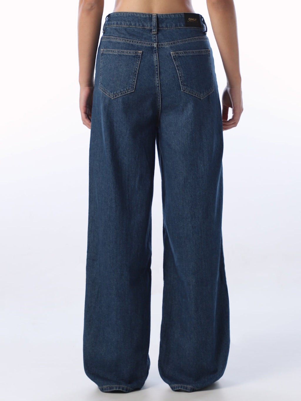 Dark Blue Wide Leg Jeans