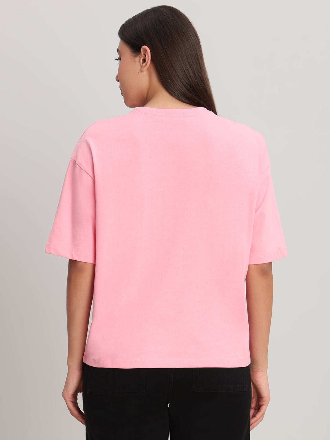 Pink Graphic Print T-Shirt
