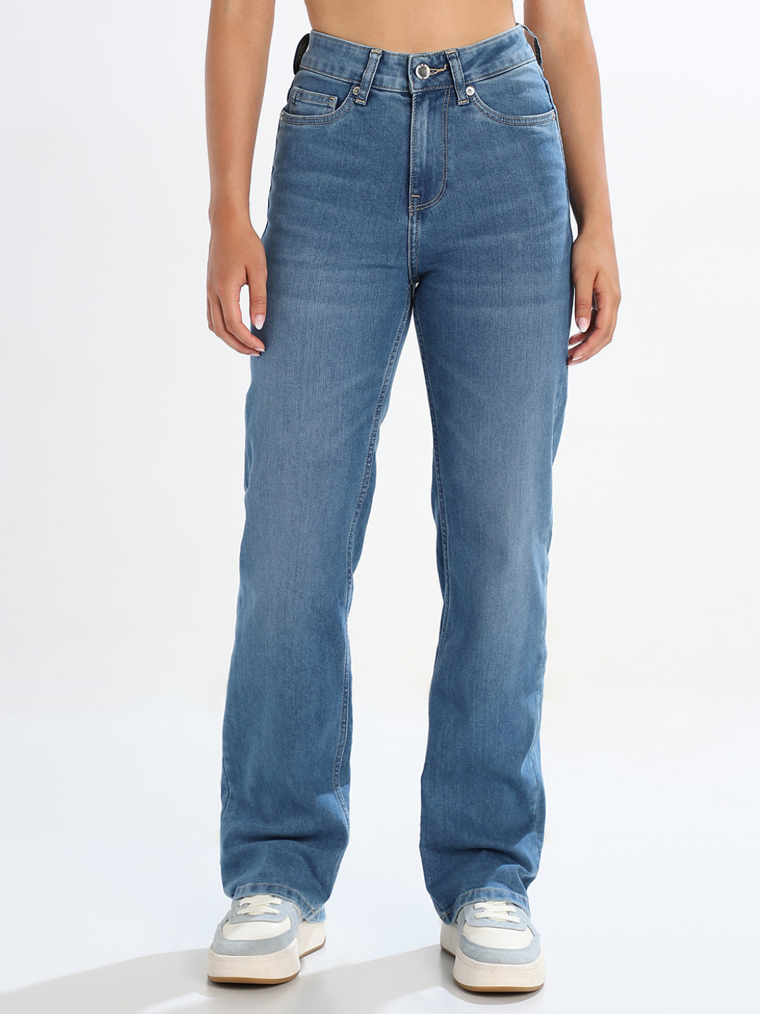 Light Blue Straight Fit Jeans