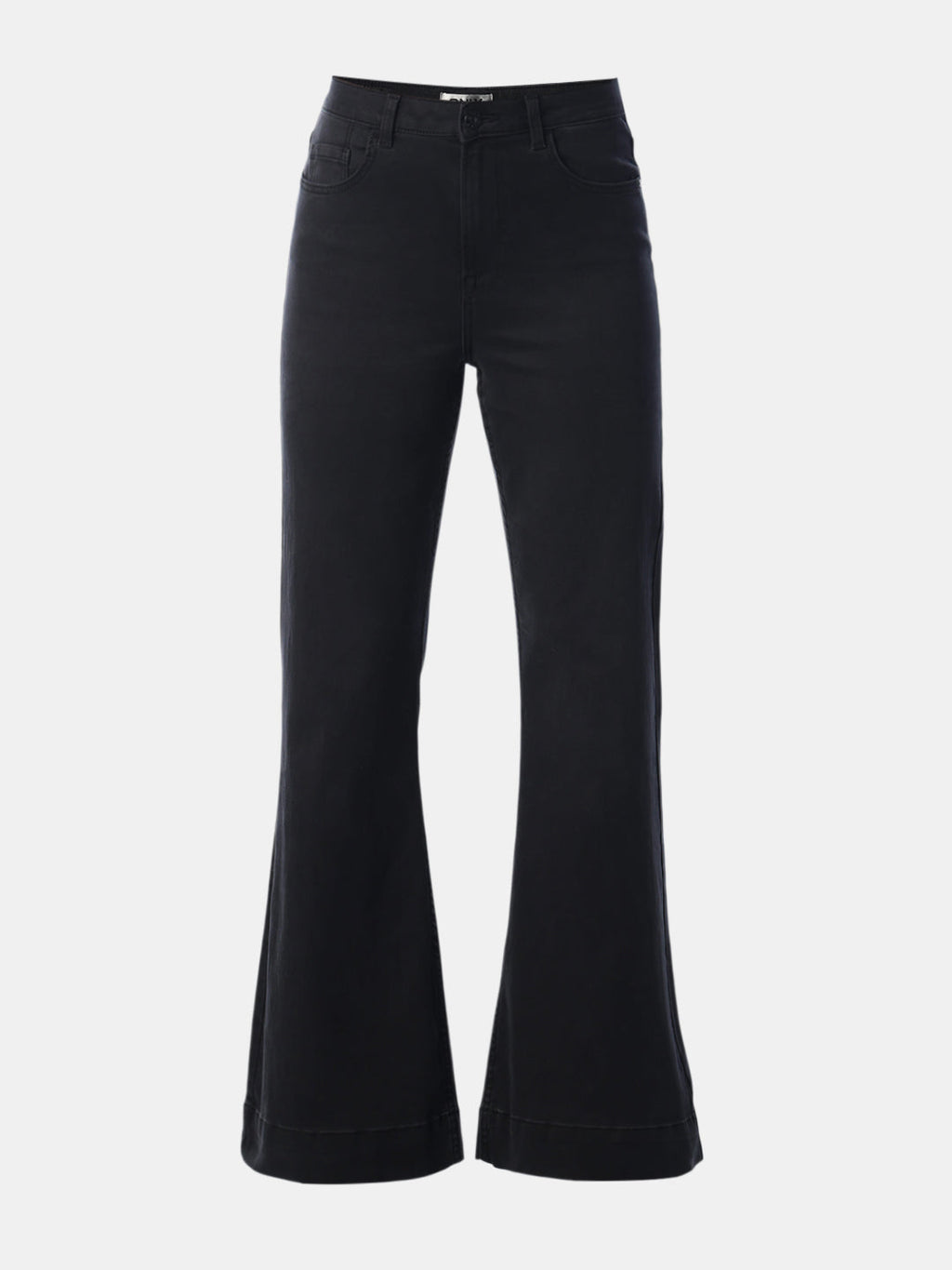 Black High Rise Flared Jeans