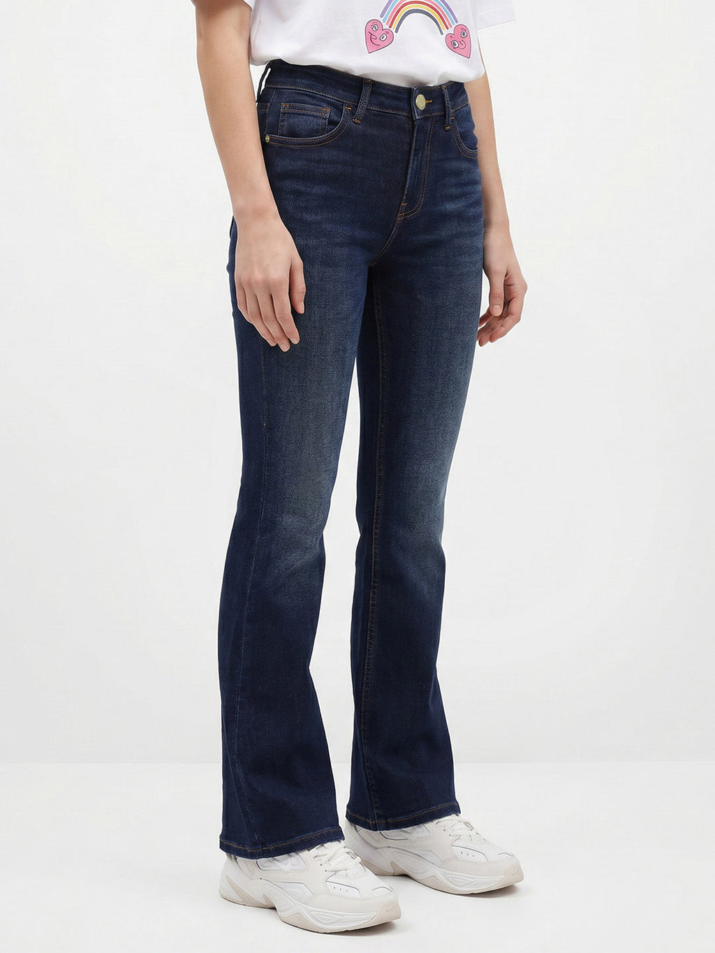 Dark Blue Flared Jeans