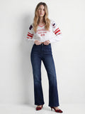 Dark Blue Paola Flared Jeans