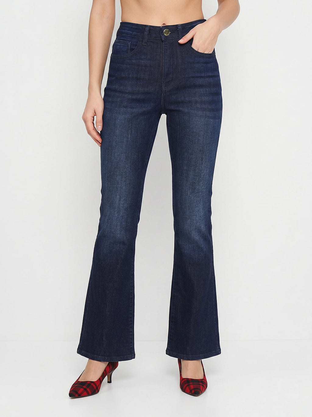 Dark Blue Paola Flared Jeans