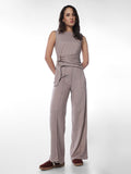 Brown Flared Pants