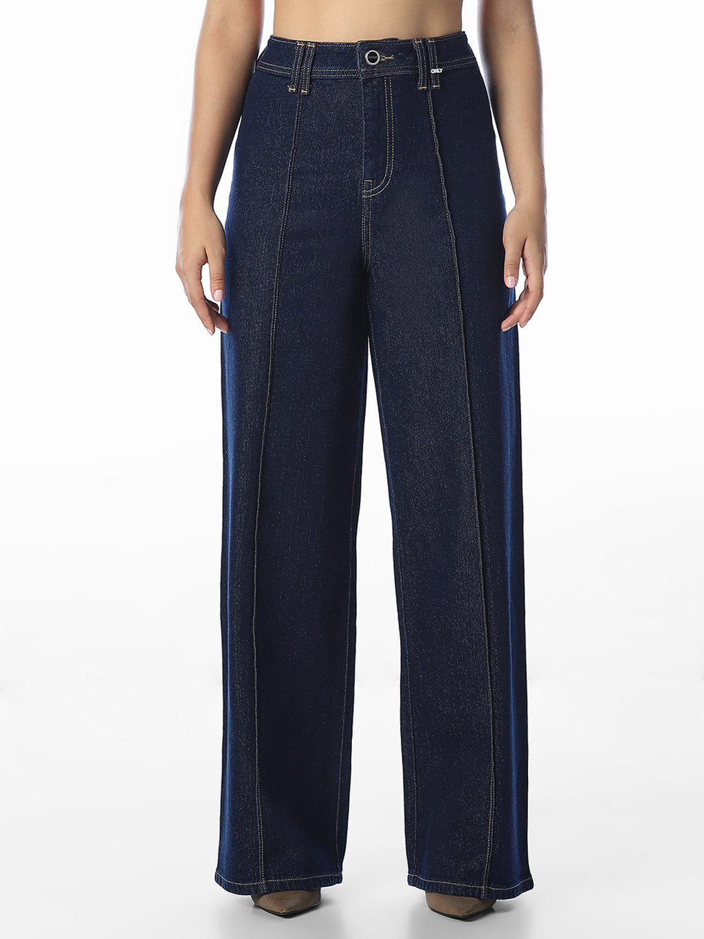 Dark Blue Wide Leg Jeans