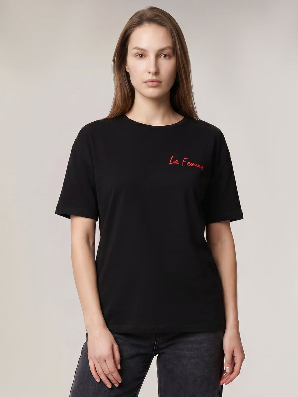 Black Back printed T-shirt