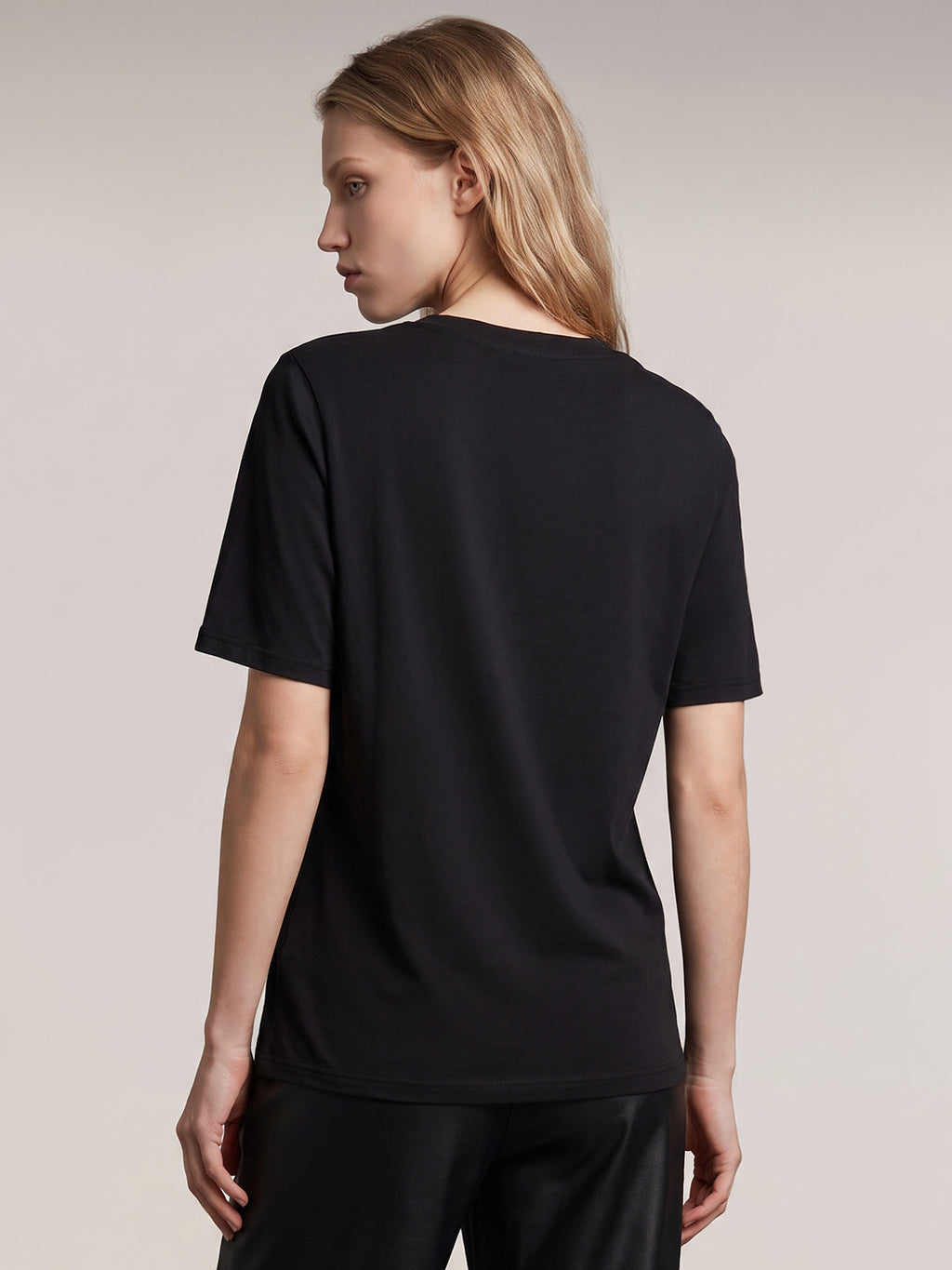 Black V-Neck T-shirt