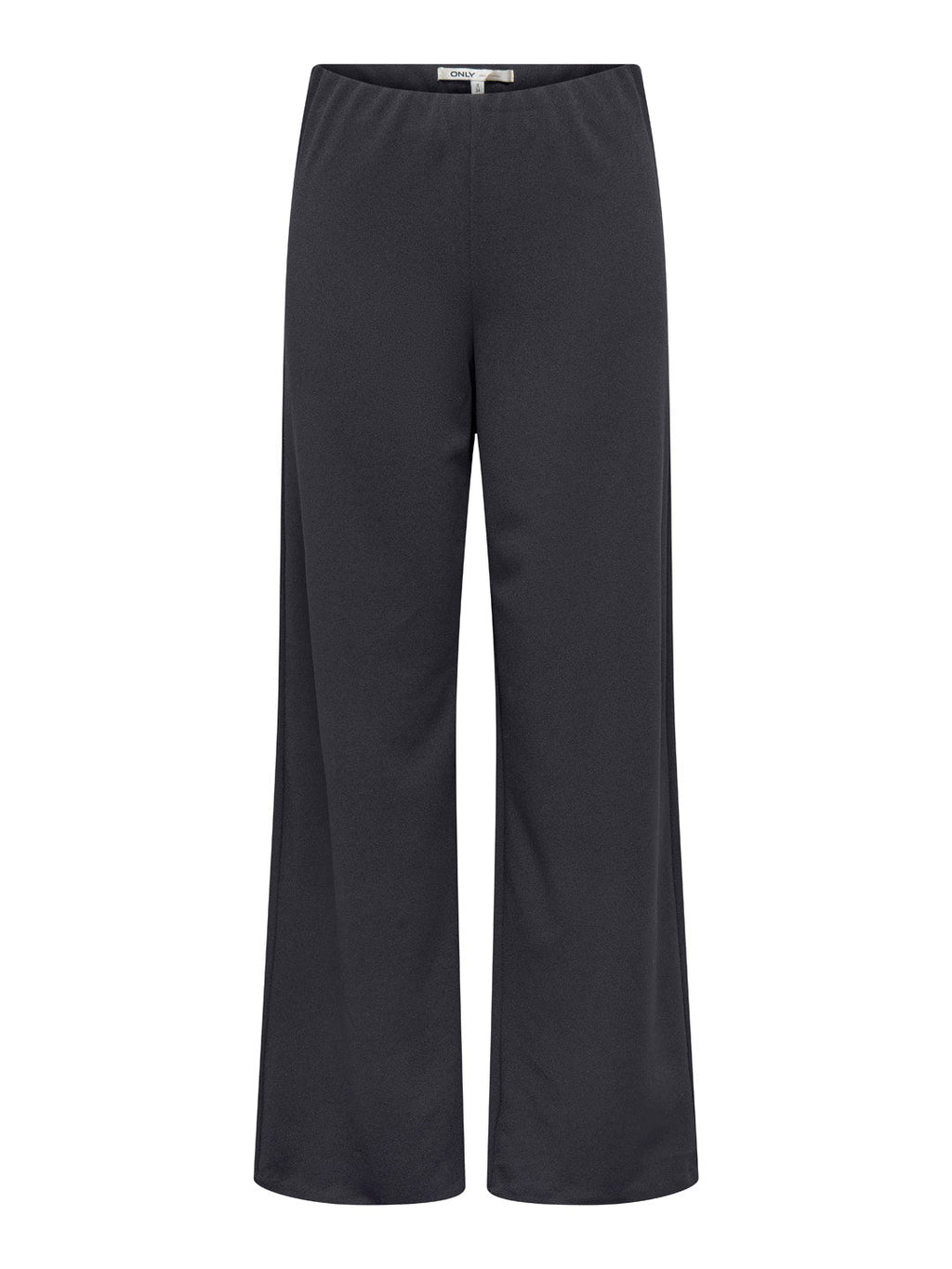 Grey Mid Rise Wide Leg Pants