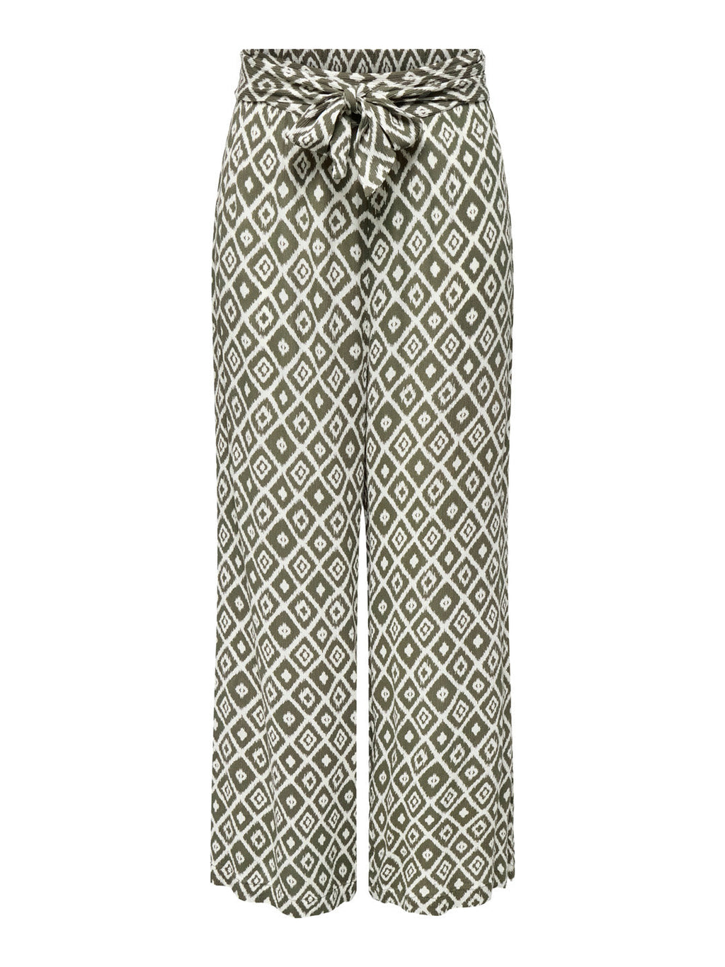 Green Printed Pants