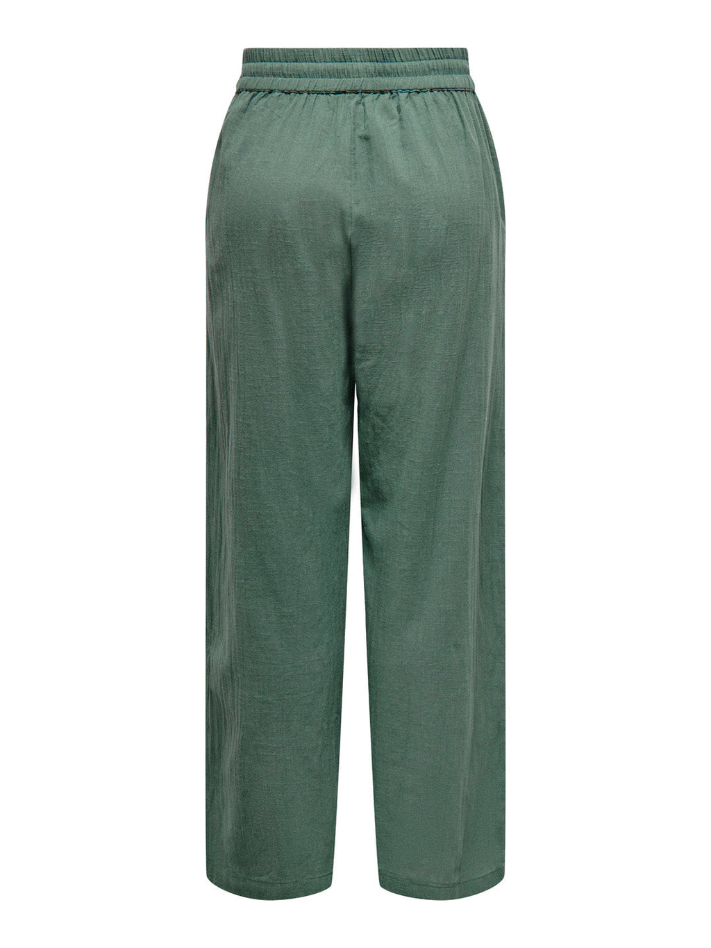Green Cotton Wide Leg Pants