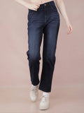 Womens Navy Blue Straight Jeans | ST23 - view 1