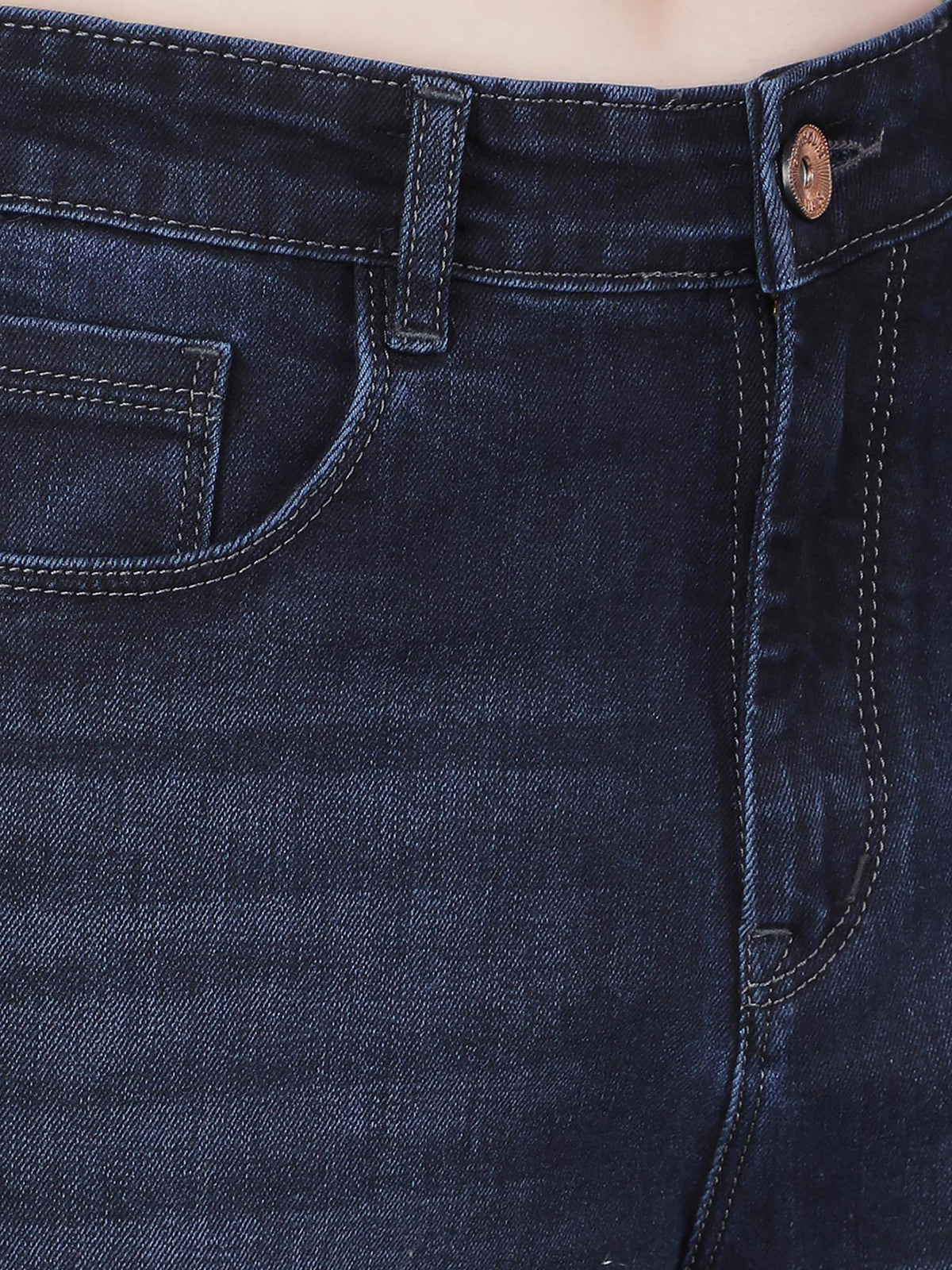 Womens Navy Blue Straight Jeans | ST23 - view 6