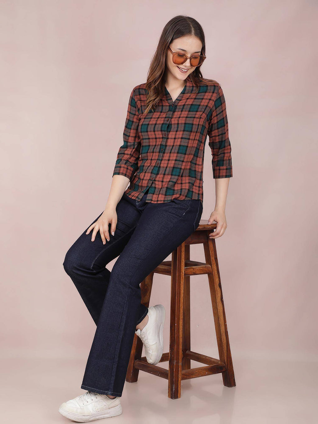 Womens Blue Bootcut Jeans | BT10 - view 4