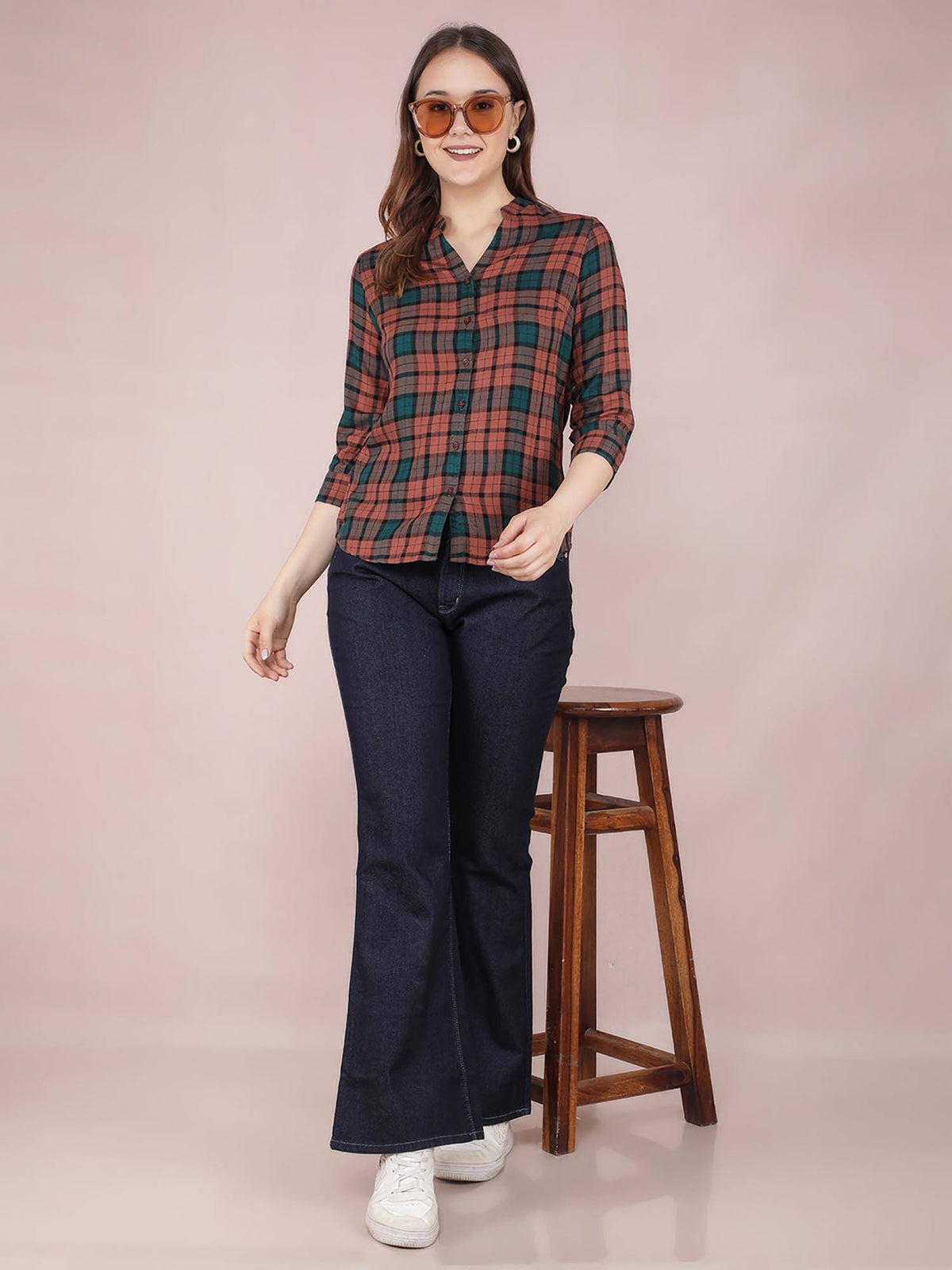 Womens Blue Bootcut Jeans | BT10 - view 2