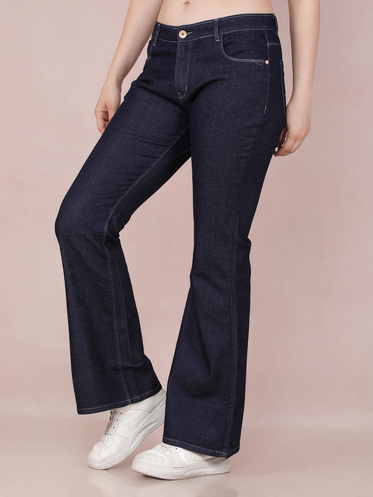 Womens Blue Bootcut Jeans | BT10 - view 5