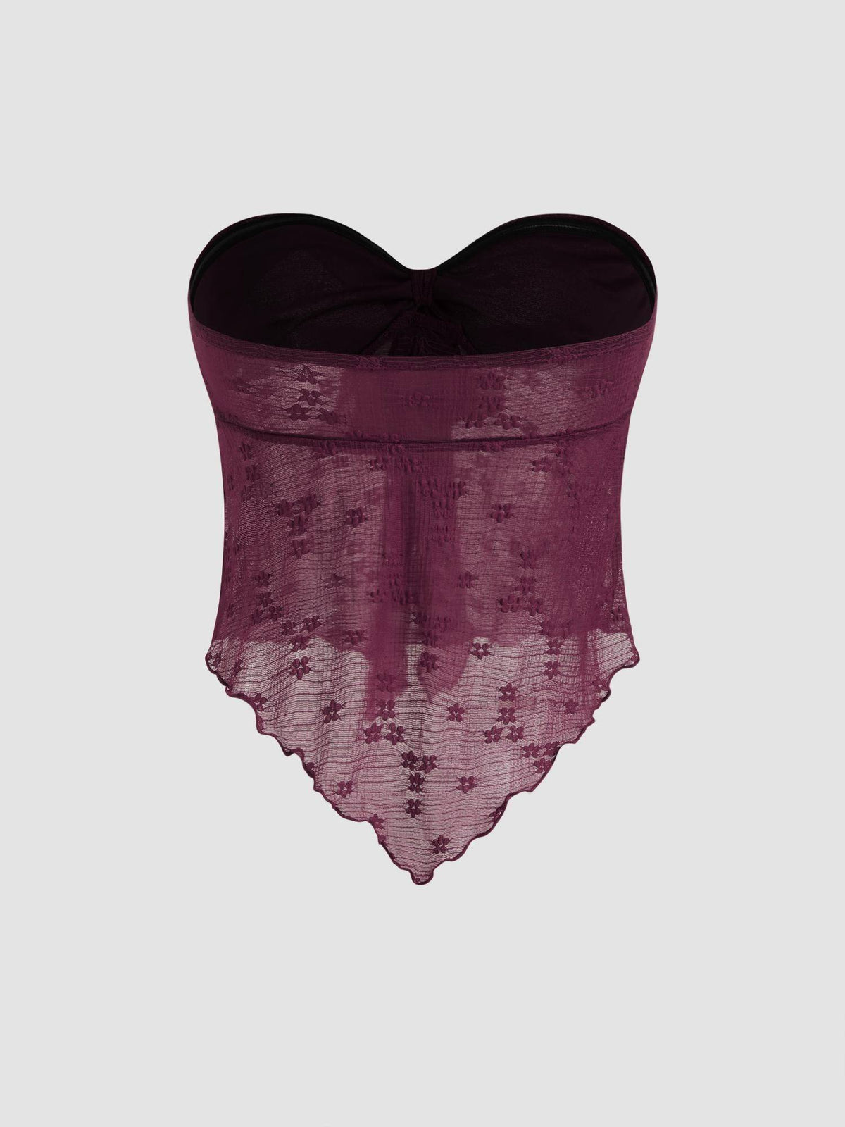 Floral Tie Front Tube Top | TT90 - view 5