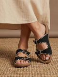 Round Toe Flats Black | F61 - view 1