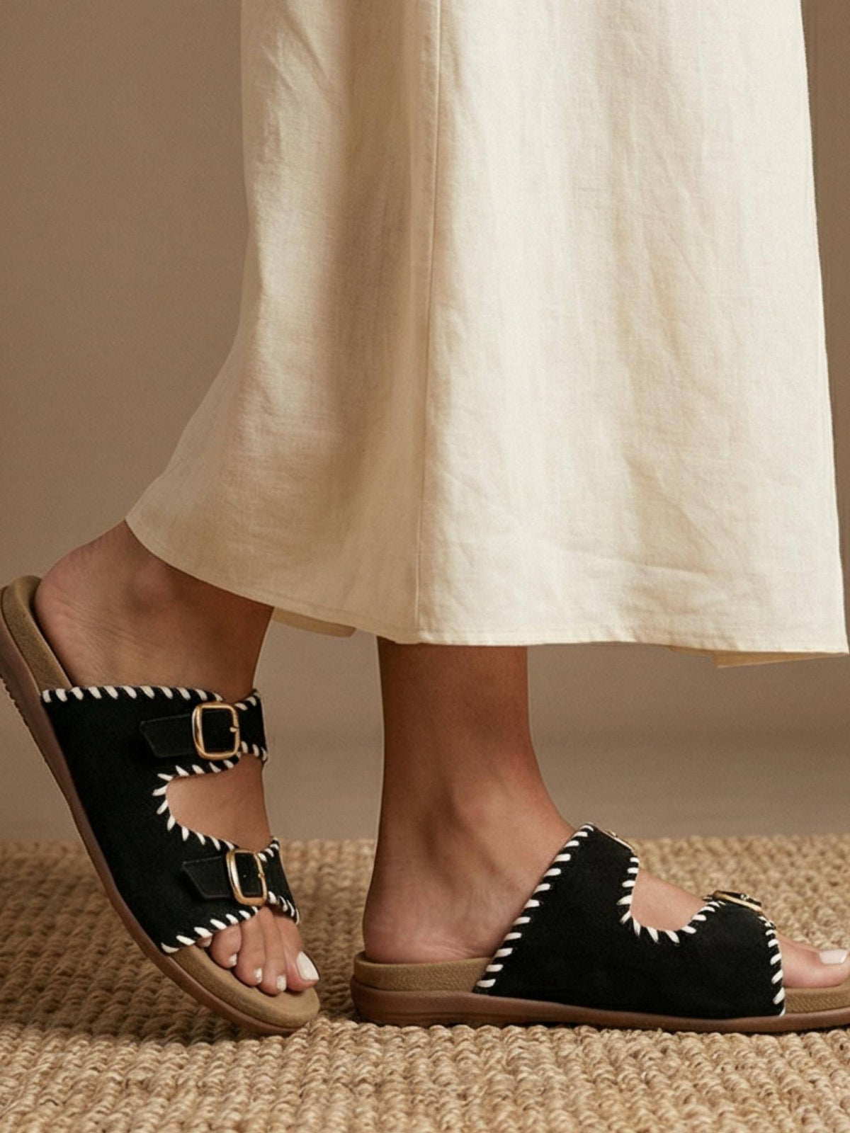 Round Toe Flats Black | F61 - view 5