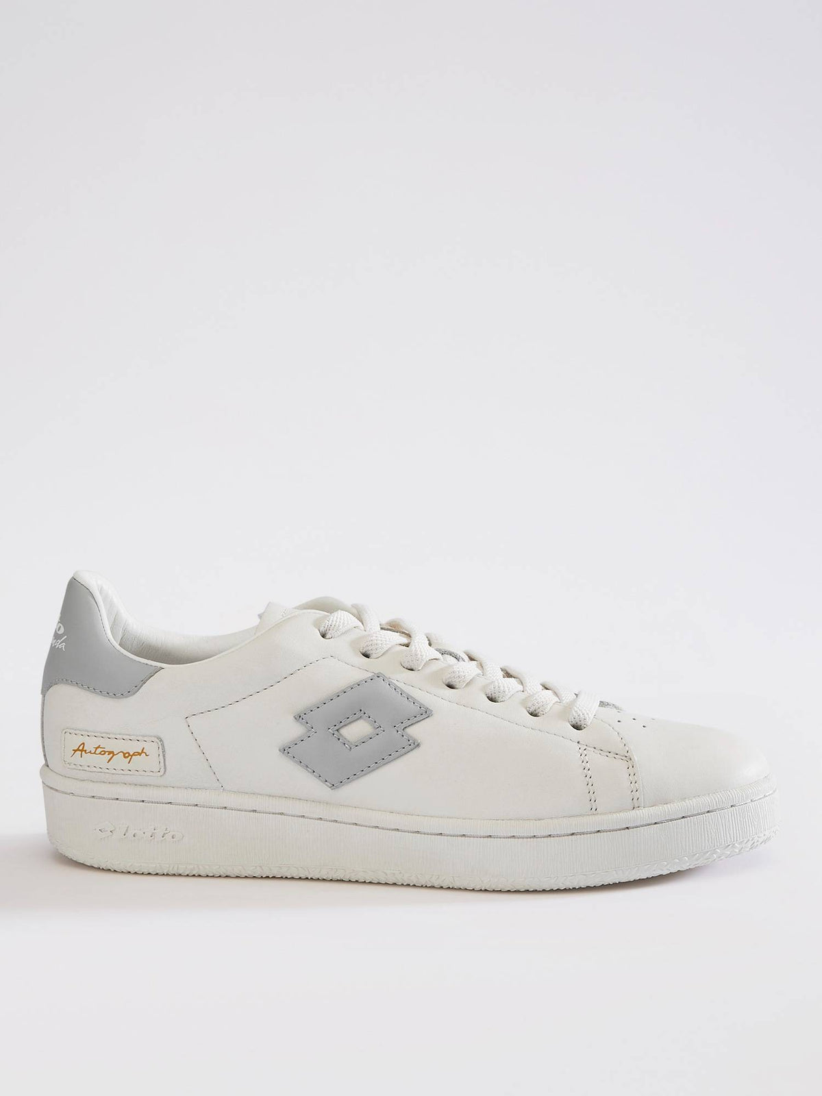 Autograph OG White & Grey Leather Sneakers for Women | SN09 - view 2