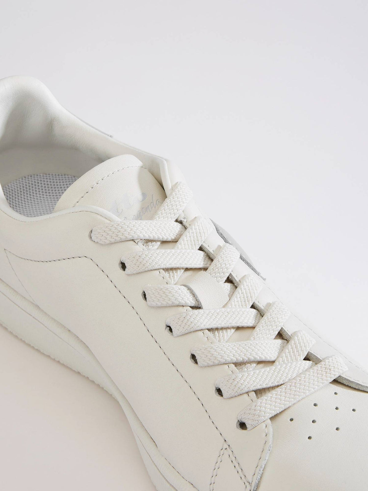 Autograph OG White & Grey Leather Sneakers for Women | SN09 - view 4
