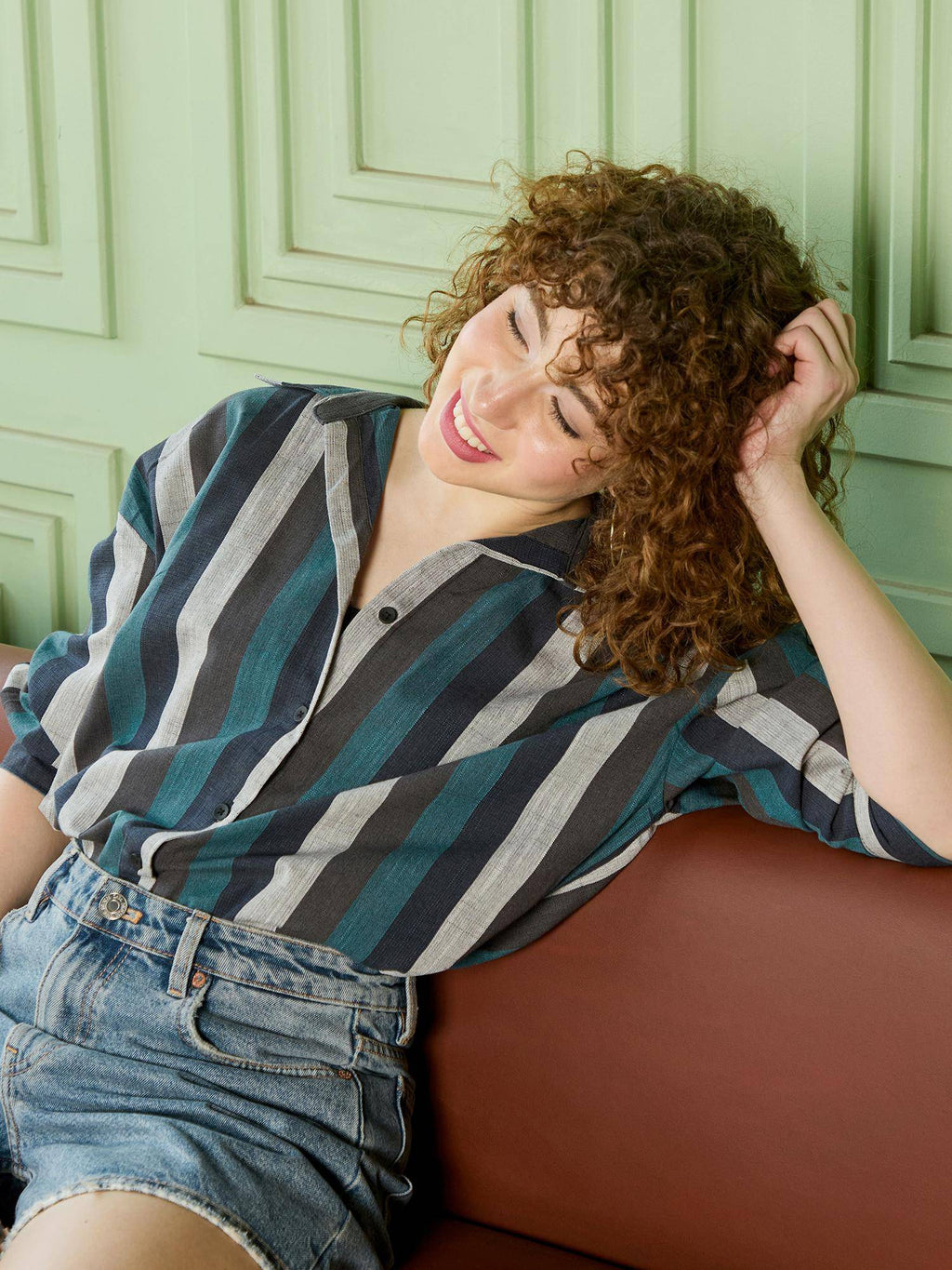 Multi Striped Full Sleeve Relaxed Casual Shirt | S67 - view 4