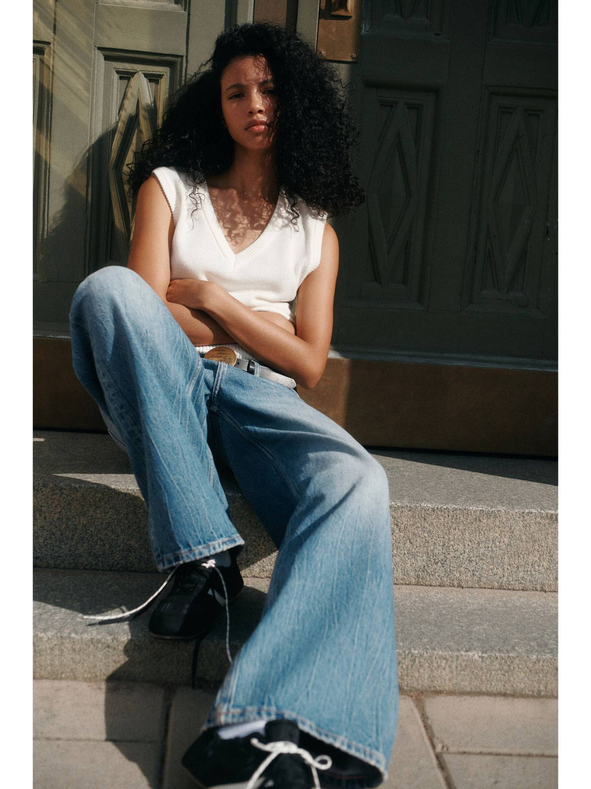 Women Grey Baggy Low Waist Jeans | BG78 - view 6