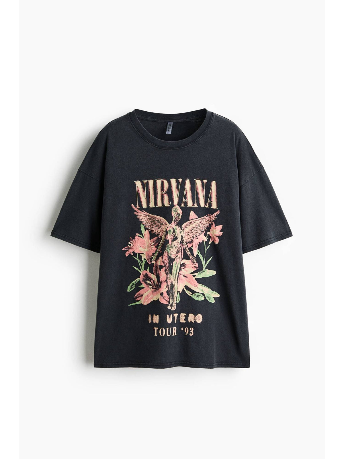 Women Black Oversized Printed T-Shirt | TS56 - view 4