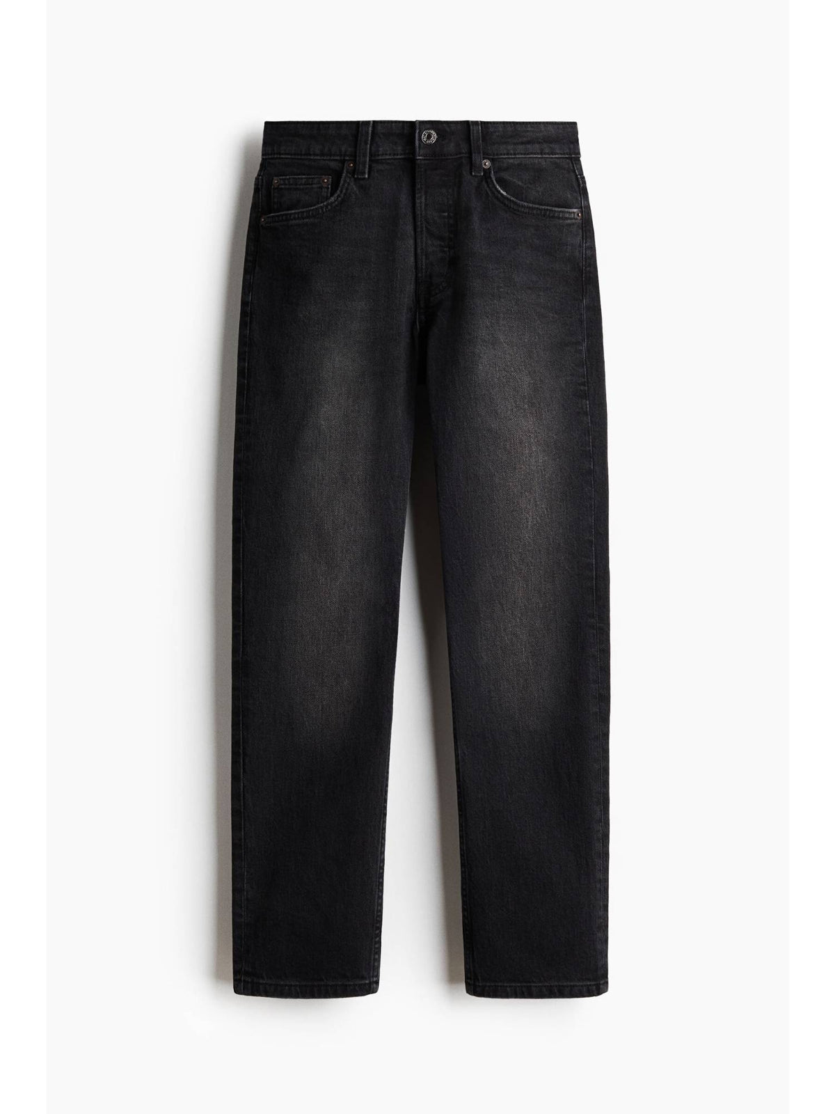 Women Black Straight Regular Waist Jeans | ST23 - view 5