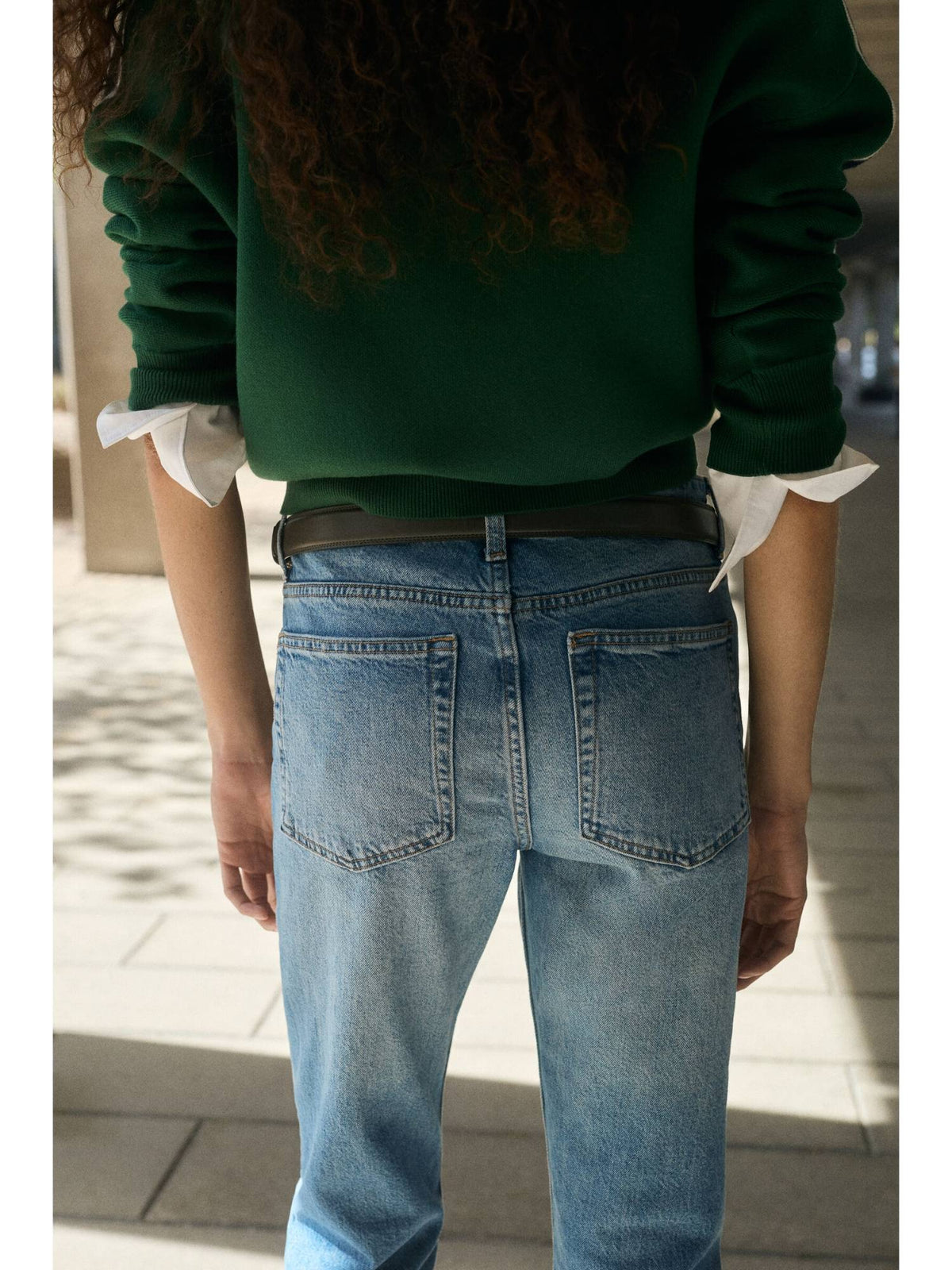 Women Blue Straight Regular Waist Jeans | BG78 - view 5