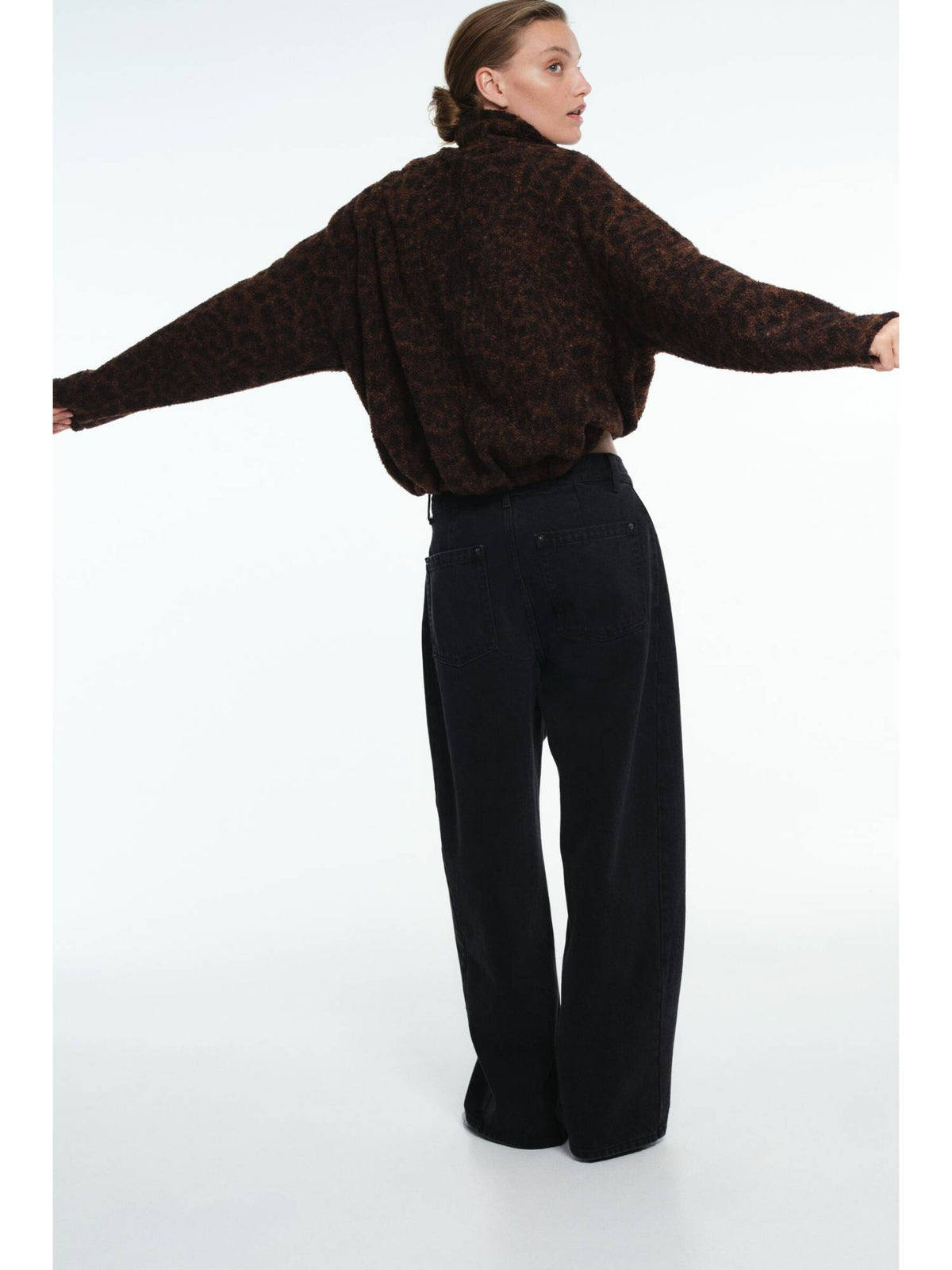 Women Brown Pile Jacket | JC78 - view 3
