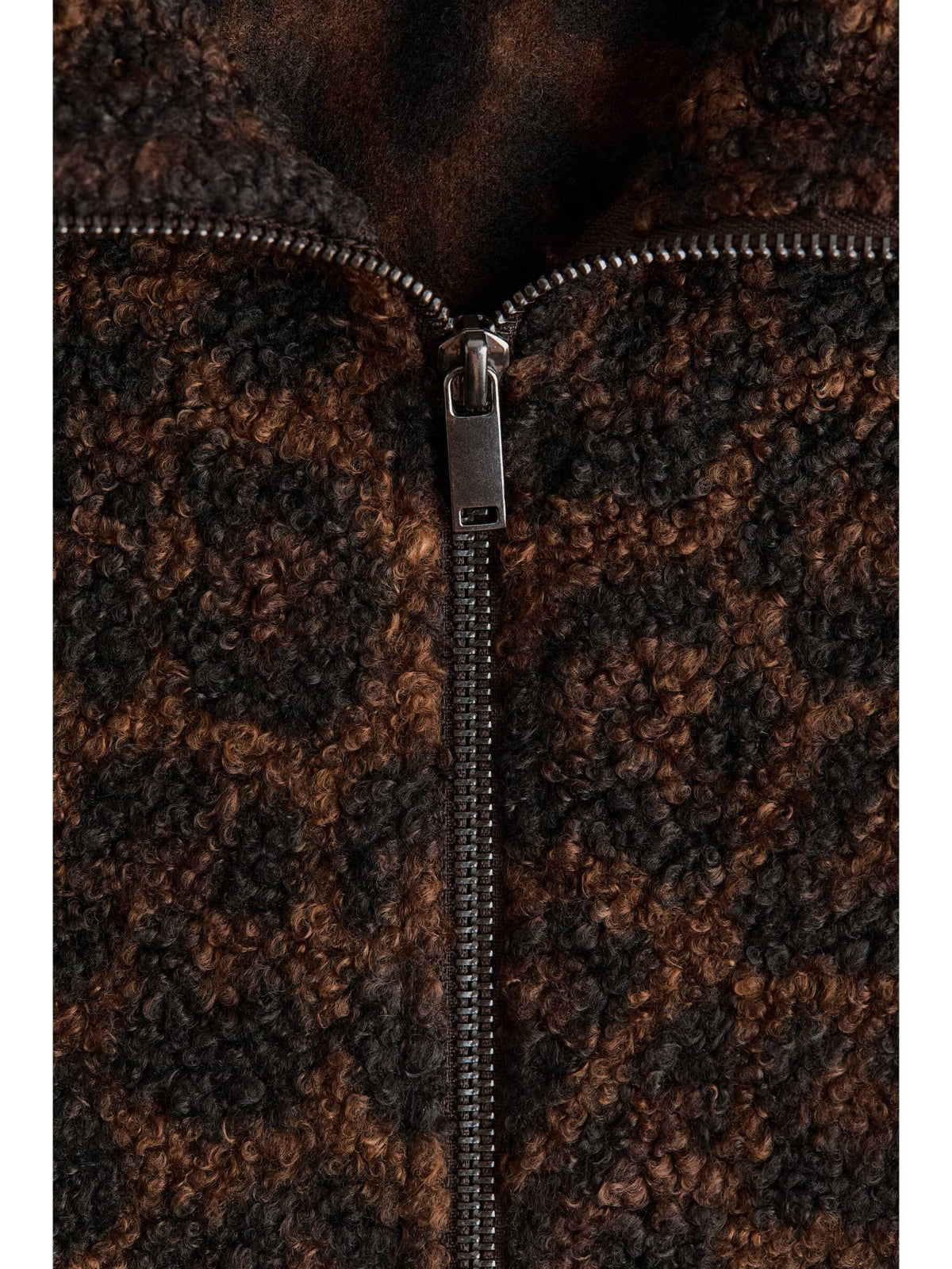 Women Brown Pile Jacket | JC78 - view 5