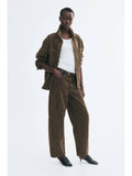 Women Brown Barrel High Waist Jeans | ST23 - view 1
