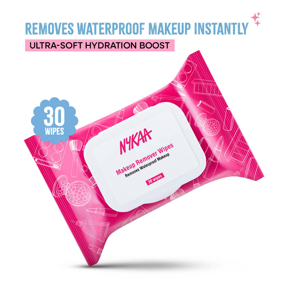 Nykaa Makeup Remover Wipes (30pcs) Ultra-Soft,Gentle Wipes (20cmx15cm)For Instant Cleanse & Refresh | E20 - view 1