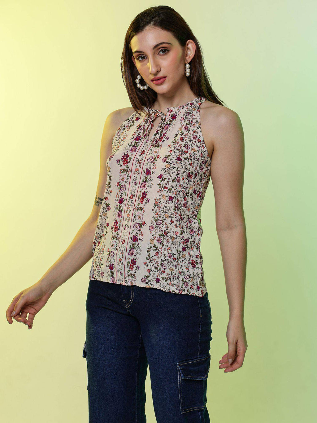 Halter Multi-Color Top | HT67 - view 4