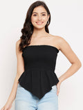 Women Shirred Frill Smocking Top | TT90 - view 1