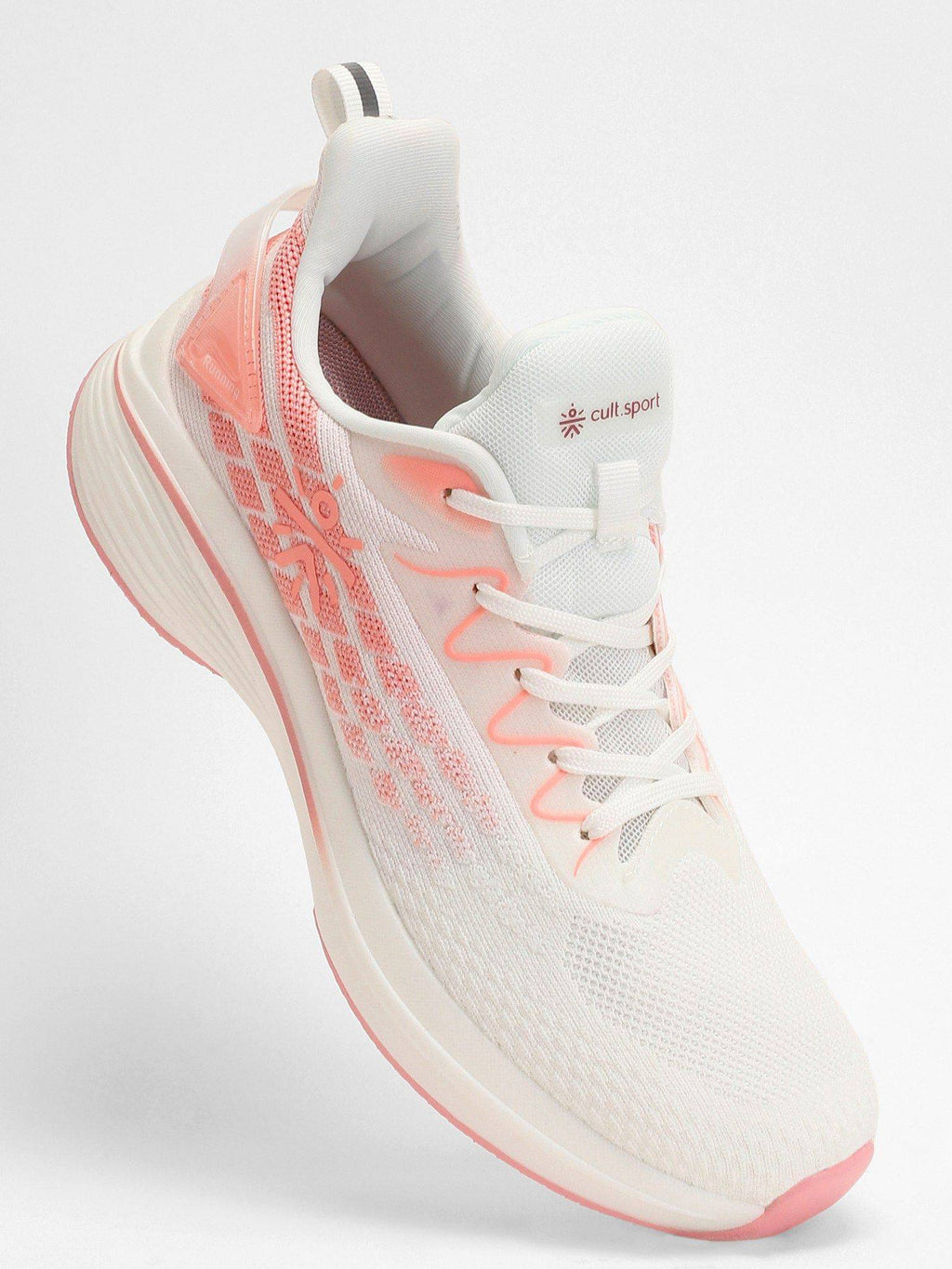 Active Women White Running Shoes | SH9 - view 3