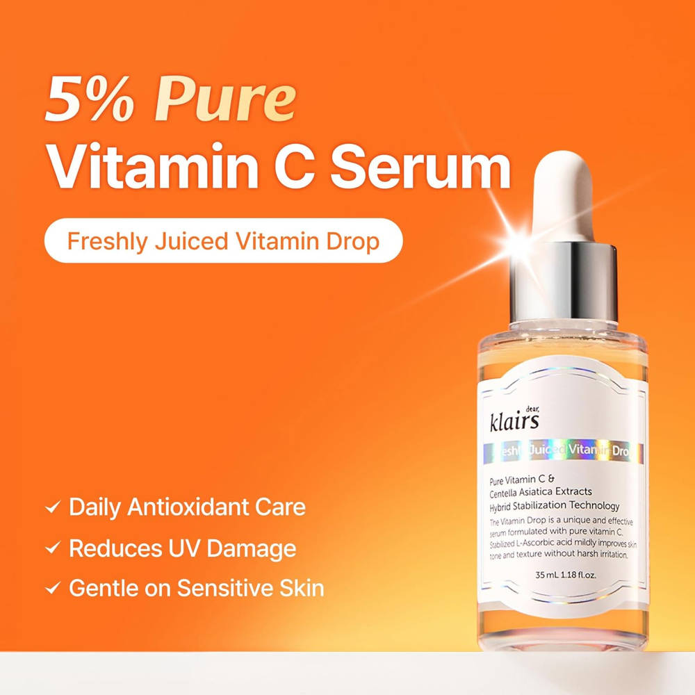 Freshly Juiced Vitamin Drop - 5% Pure Vitamin C Serum Fades Dark Spots & Hyperpigmentation | Z8 - view 2