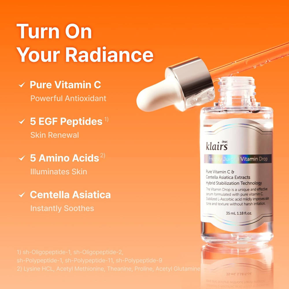 Freshly Juiced Vitamin Drop - 5% Pure Vitamin C Serum Fades Dark Spots & Hyperpigmentation | H85 - view 3