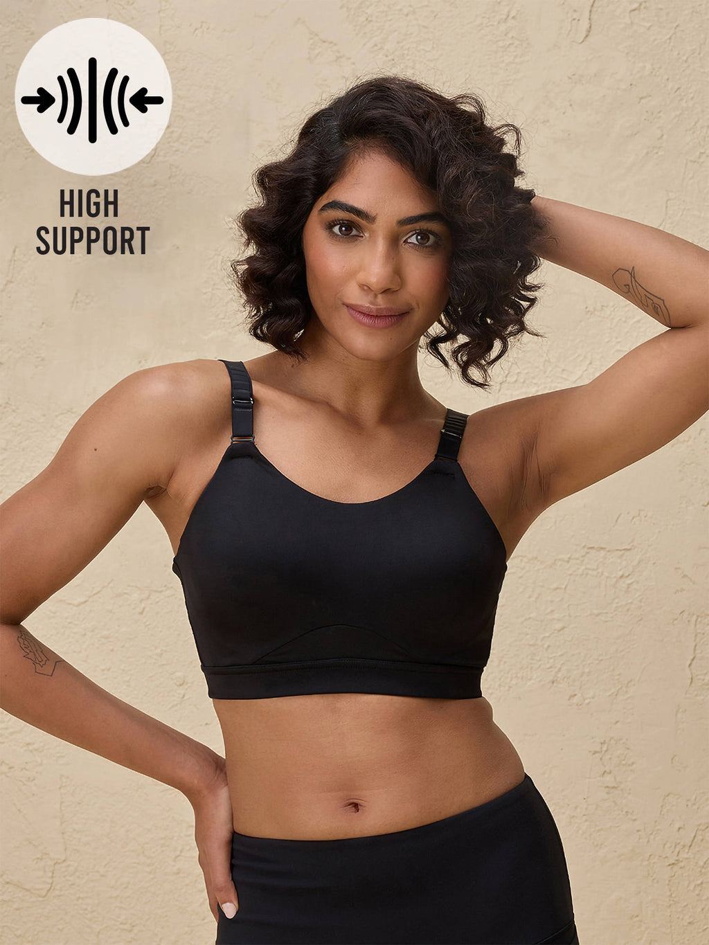 Multiway Adjustable High Impact Bounce Control Padded Sports Bra, Pink - | sb09 - view 12