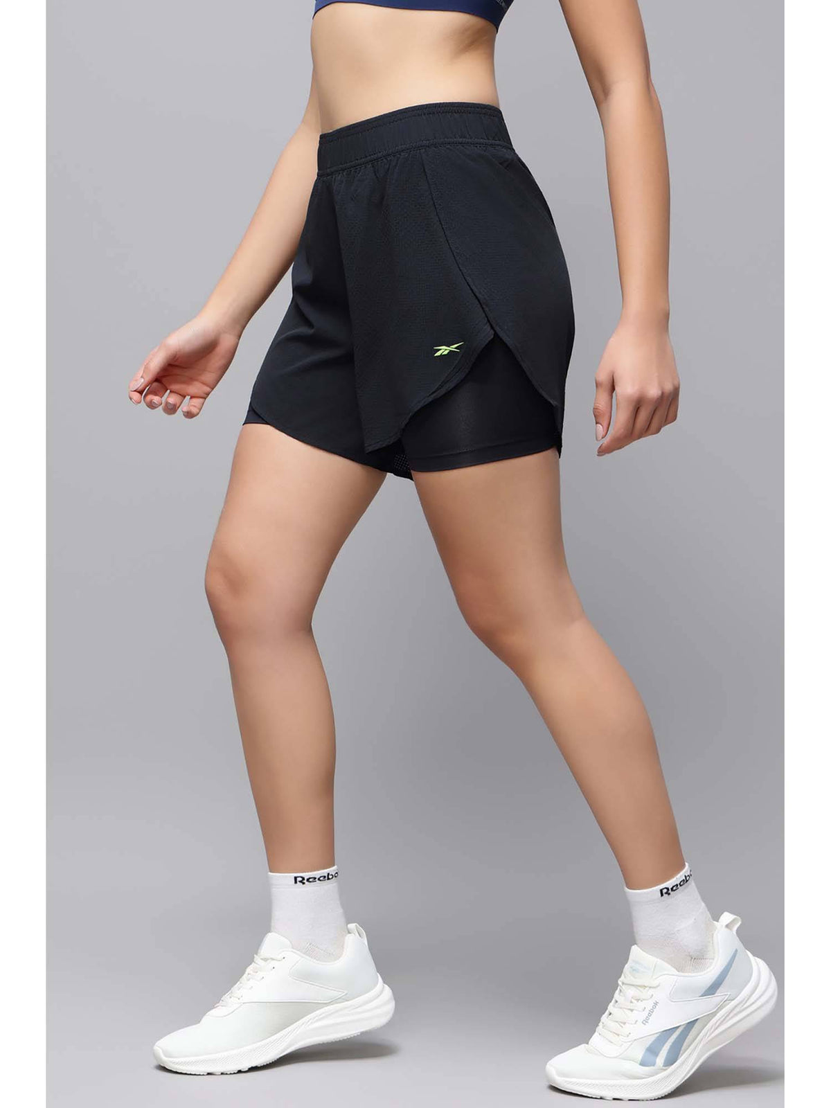 Women Black Shorts - view 2