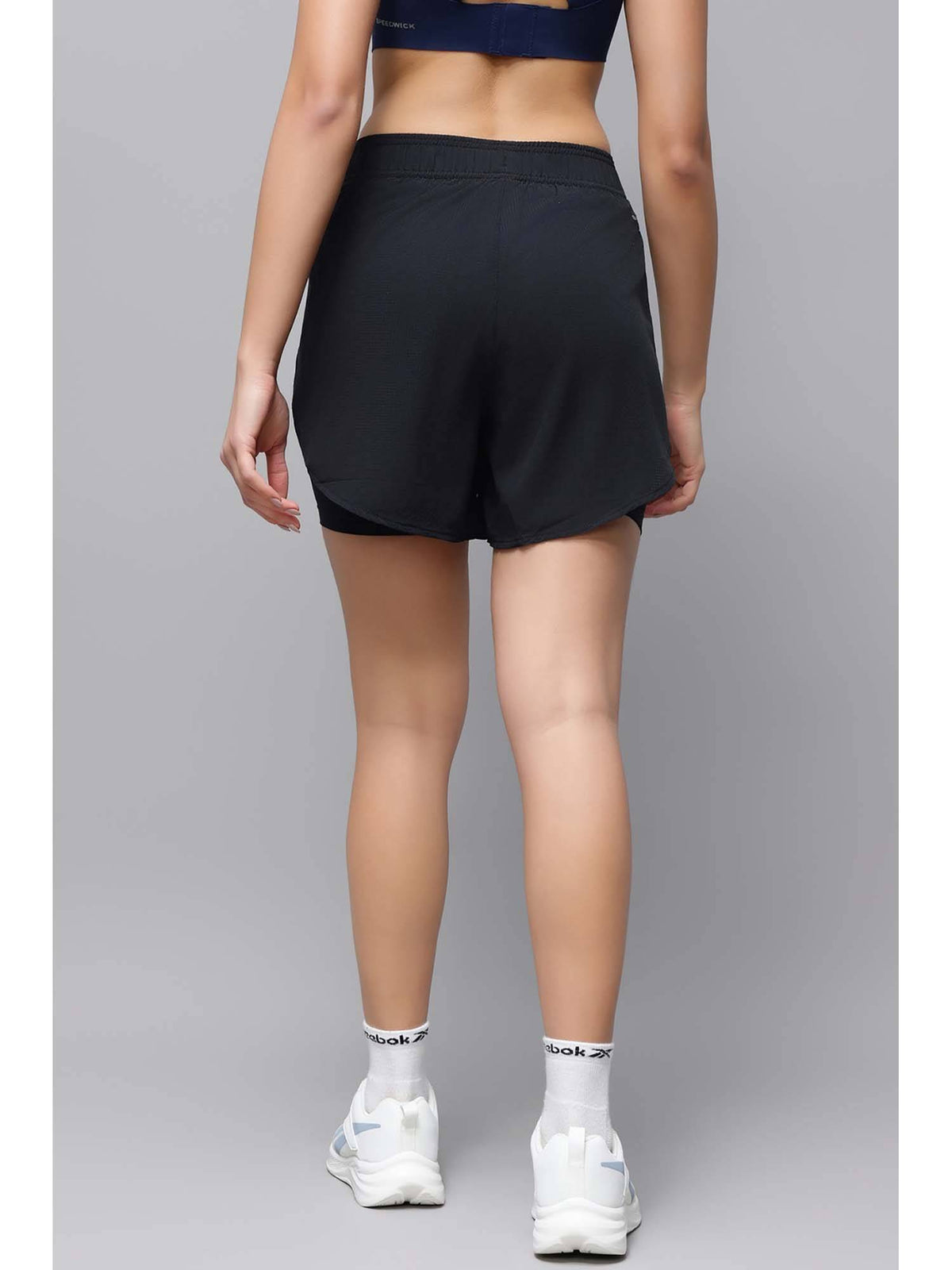 Women Black Shorts - view 3