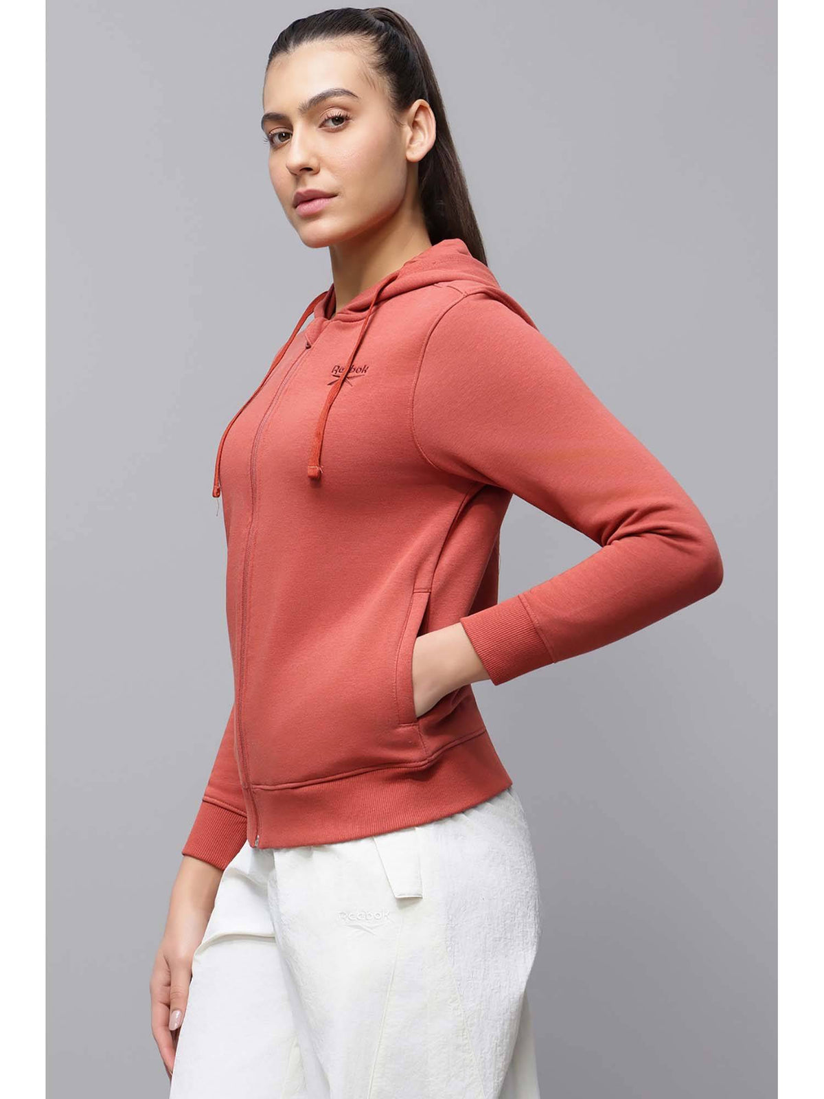 Women's Branded Fleece Pink Jacket | JK12 - view 2
