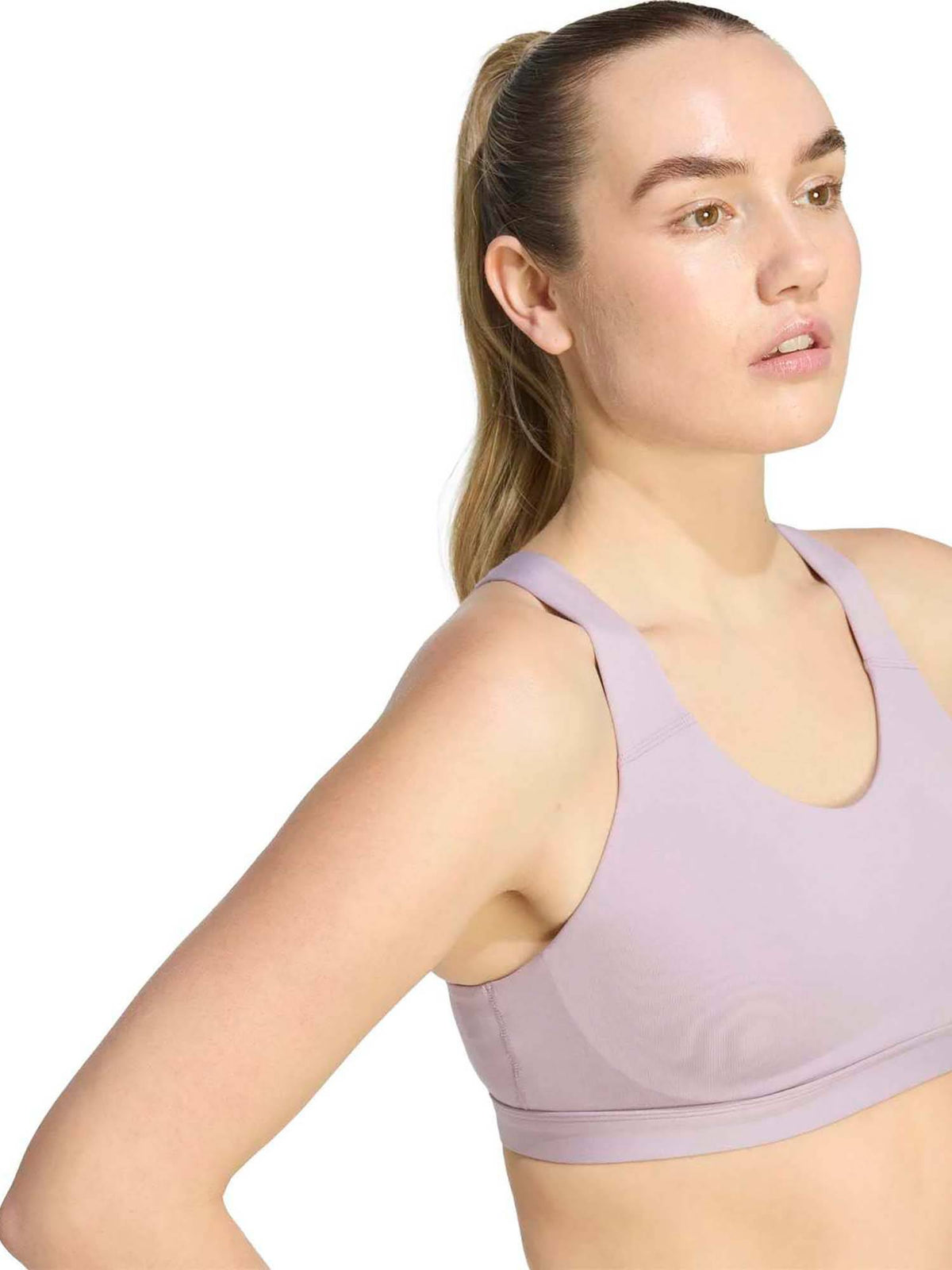 Optime Essentials Workout High Support Lavender Sports Bra | sb09 - view 1