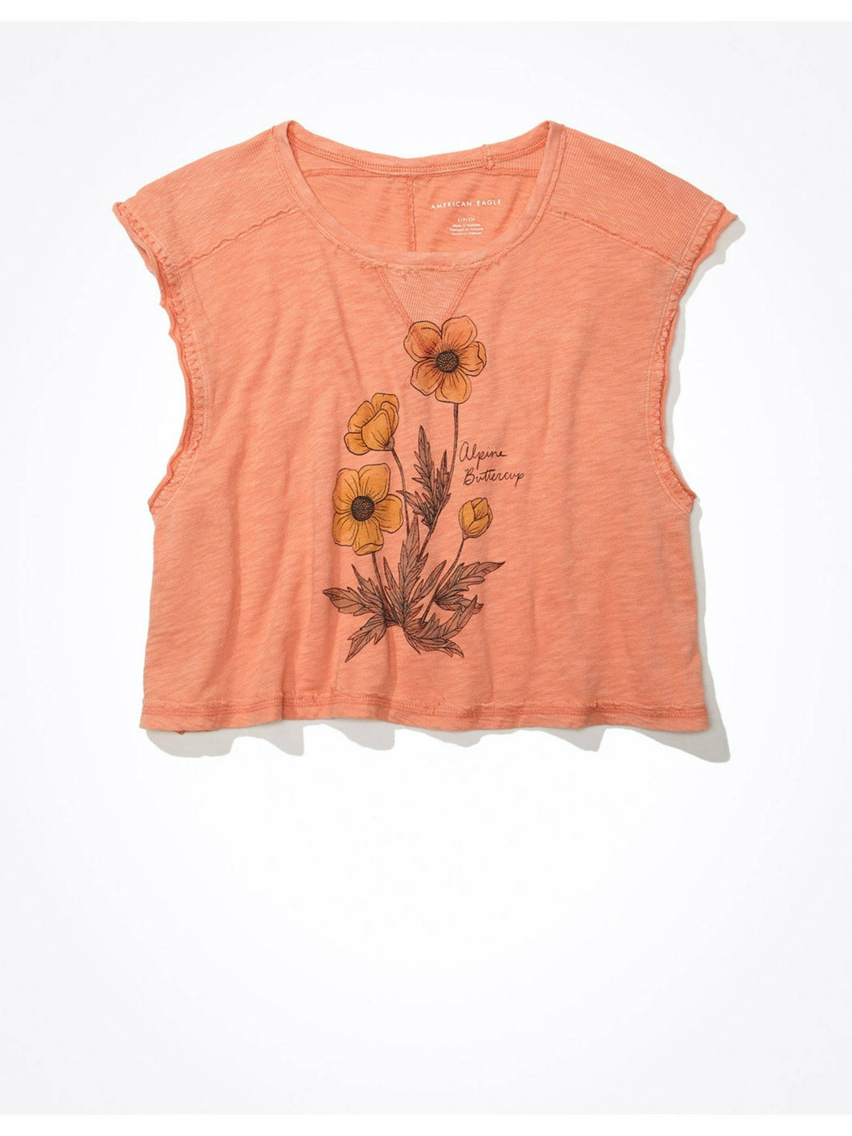 Women Peach Printed Muscle Top | CT61 - view 1