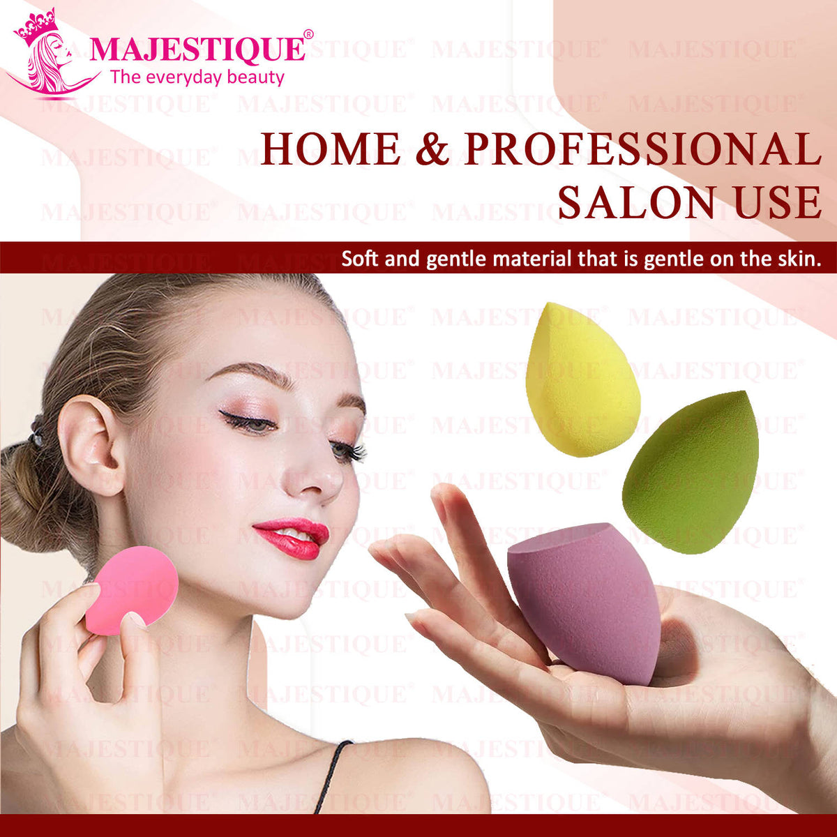 3 Piece Beauty Blender Sponge Set, With Case - Color May Vary | T32 - view 5
