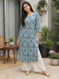 Women's Pink Pure Cotton Printed Kurta | U3S - view 8